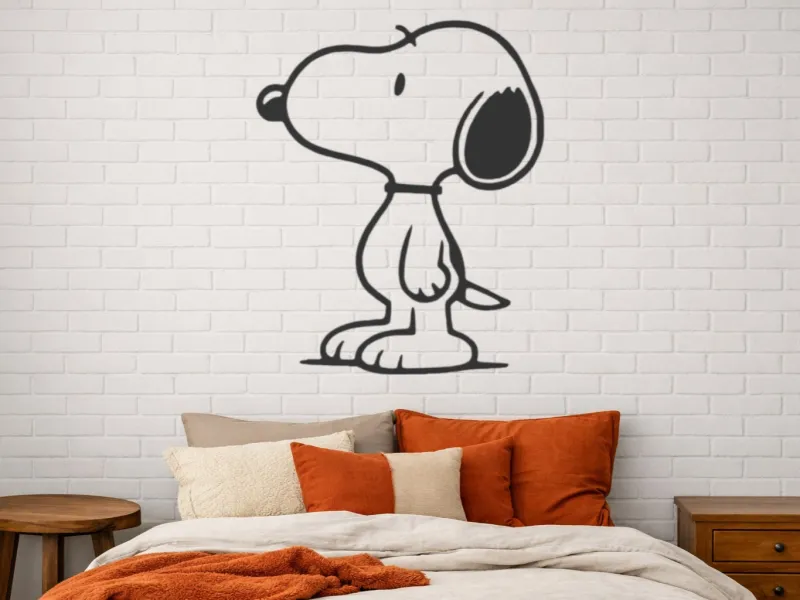 silueta snoopy de lado