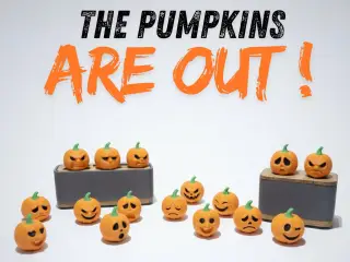 PUMPKINS ARE OUT / GRIMACING PUMPKINS / HALLOWEEN