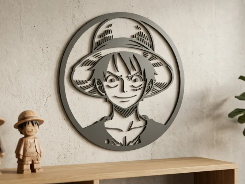 Silueta de Luffy de Onepiece