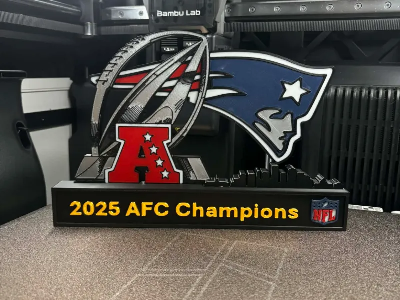 NFL - 2025 AFC Champions Patreots display