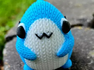 Cute Shark Knitted - Crochet - STL & 3mf Multicolor