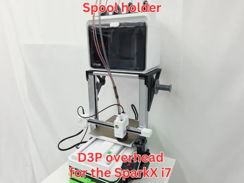 SparkX i7用D3Pオーバーヘッドマウント用スプールホルダー