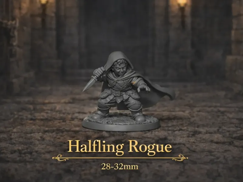 Halfling Schurk - DND miniatuur