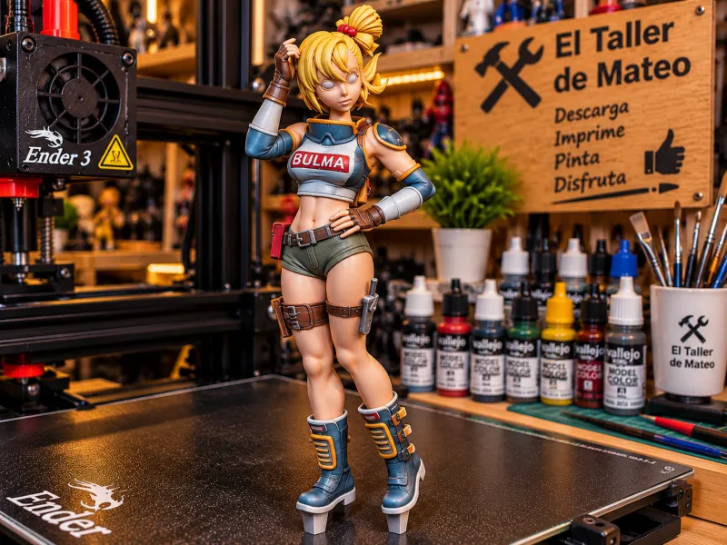 Guerrera Futurista Bulma – El Taller de Mateo