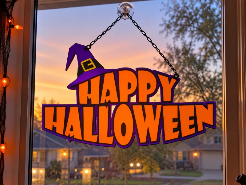 ハッピーハロウィンサイン ウィンドウデコ