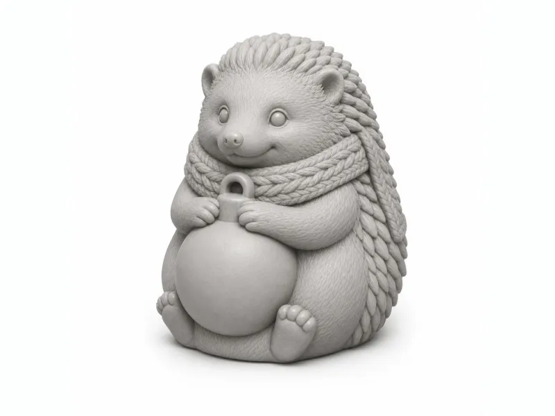 Hedgehog with Ornament