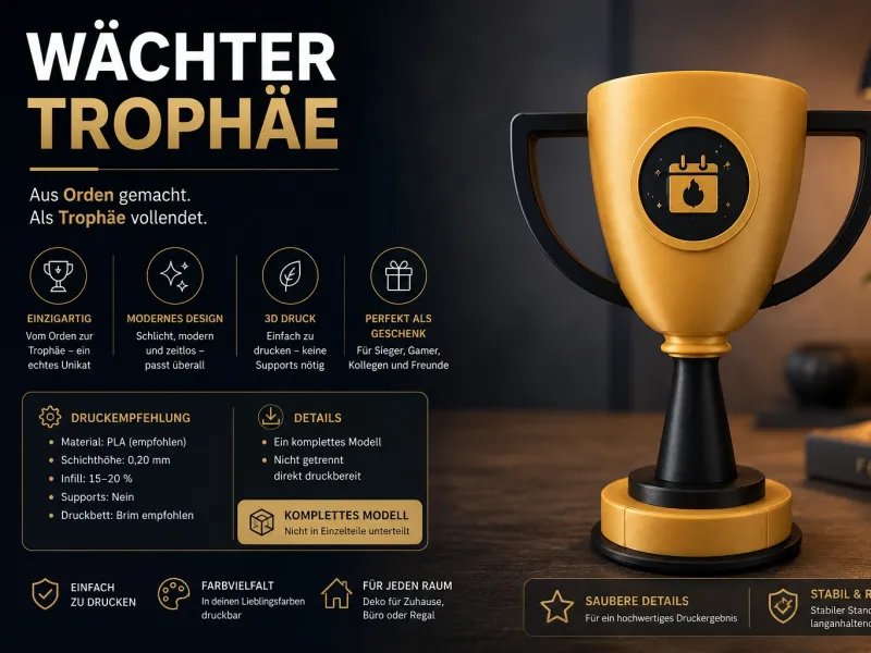 Makerworld Wächter Trophy