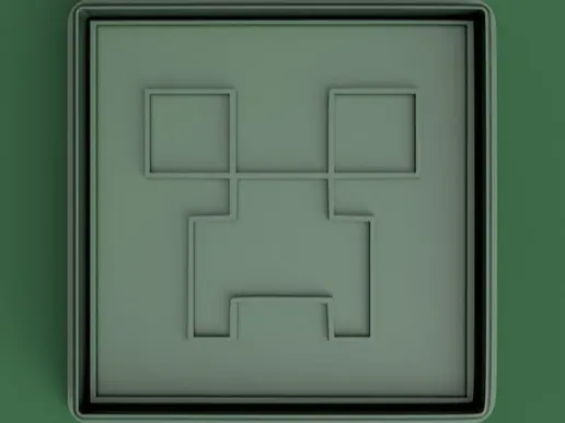Minecraft Creeper Face Cookie Cutter