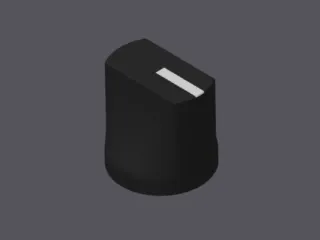 Sleek 19mm Universal Control Knob / Potentiometer Knob