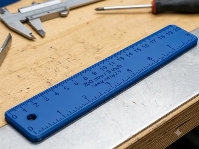 Premium 200 mm / 8 Inch Printable Ruler