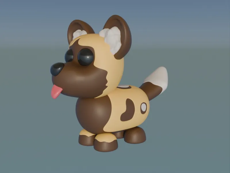 African Wild Dog Adopt Me! Fan Art