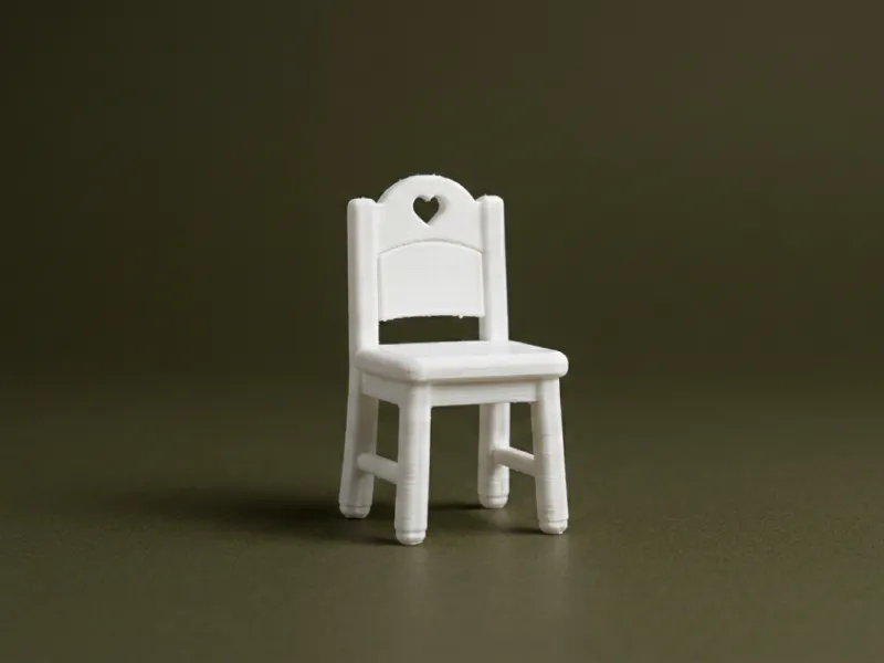 Dollhouse Miniature Chair 3D Model