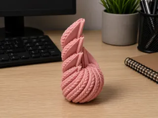 Knitted Twisted Fidget Ball