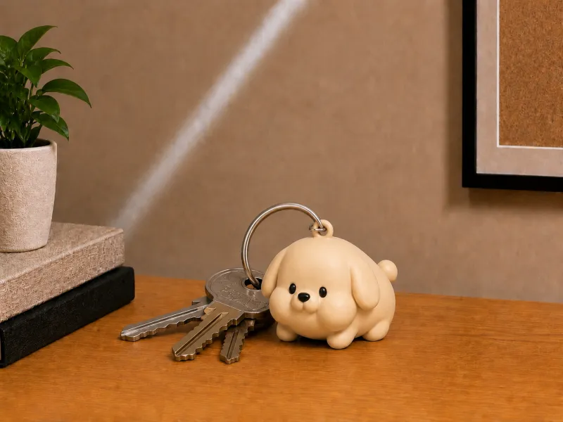 ちび丸尻ブロブドッグのキーホルダー/フィギュア