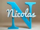 Placa de Identificação 3D - Nocolas-0