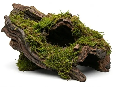 Hiding spot in a snake terrarium