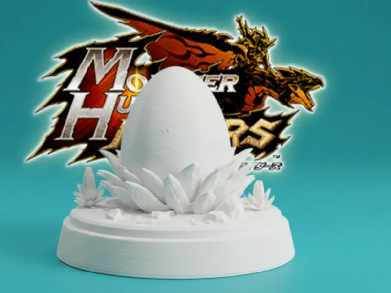 Monster Hunter Ei – Fantasy-Kreaturen-Nest-Display