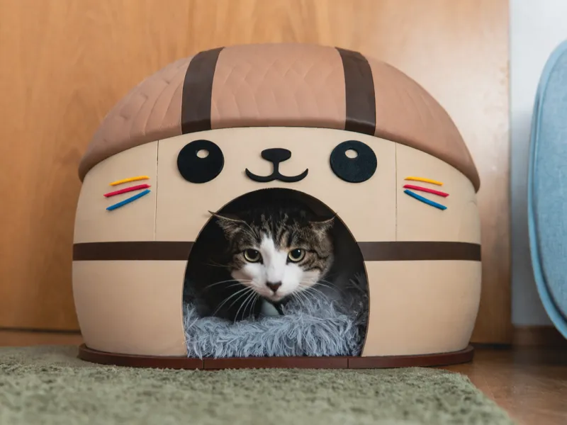 Cute Kawai Cat House - Fullsize Pet Home