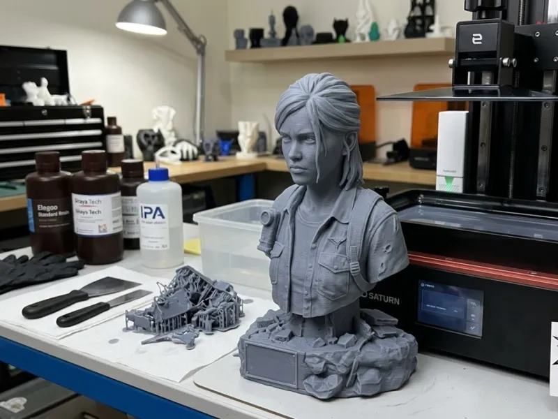 Buste d'Ellie STL Sculpture The Last of Us Modèle d'impression 3D