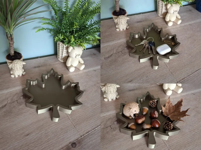 Maple Leaf Catch-All & Decor Tray