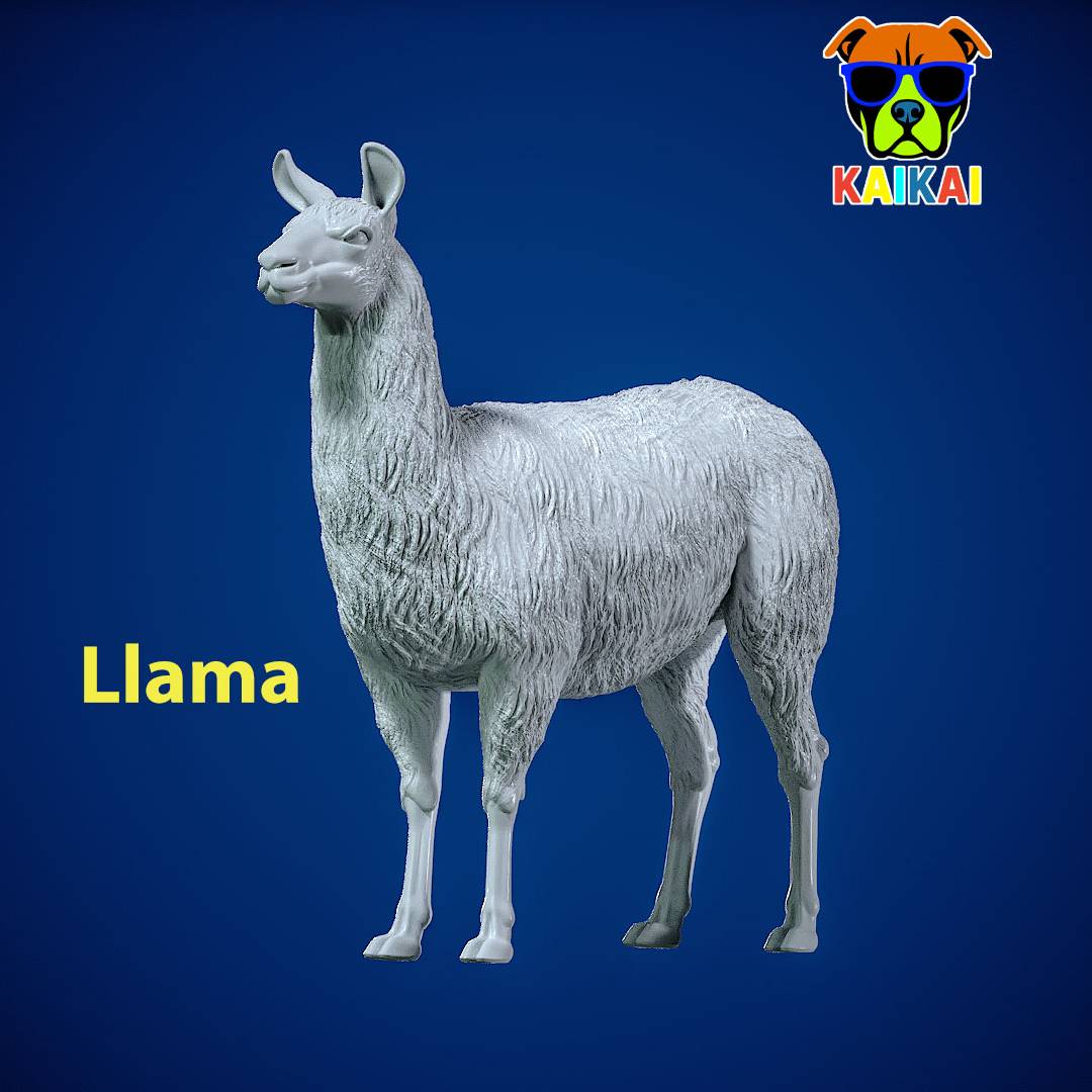 Llamas model - camel statue - 3D print