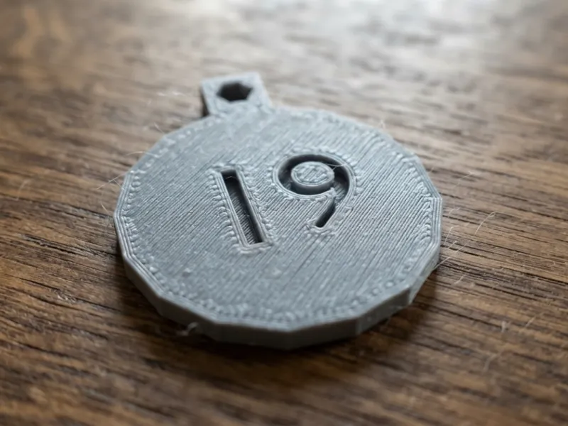Number 19 Tag