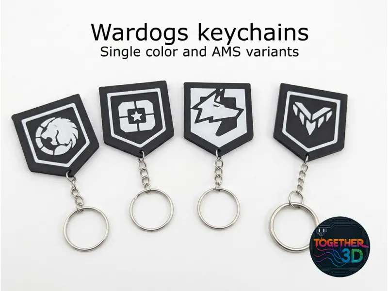 Wardogs keychains - CFS and single color variants