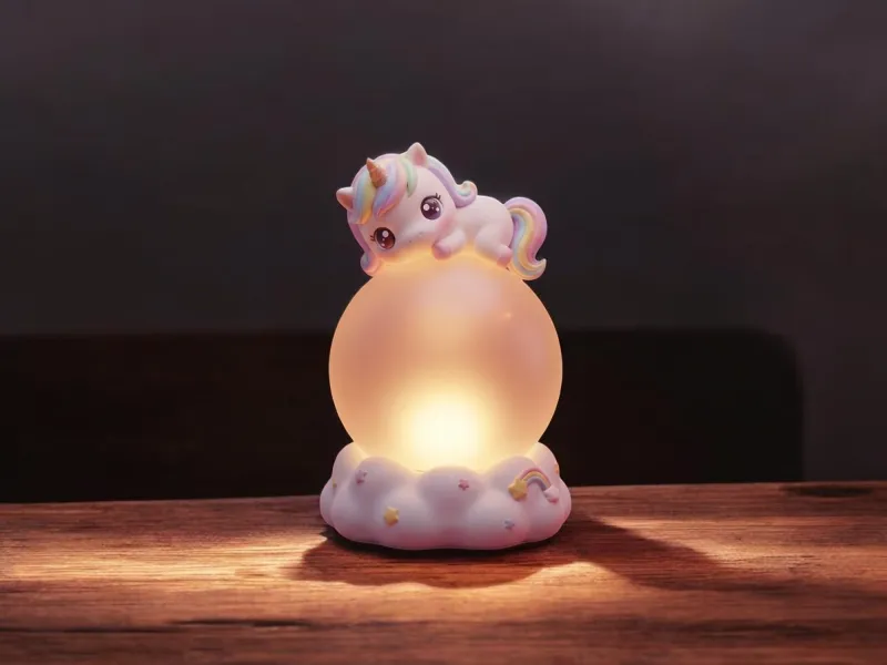 아기 유니콘 문 램프 3D 프린트 | 유아실 야간 조명
