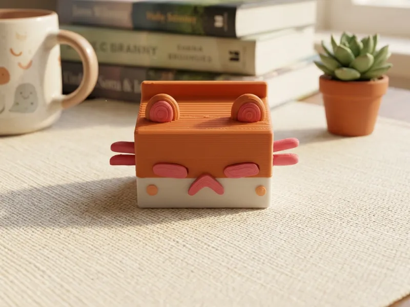 Orange Cube Milk Kitty