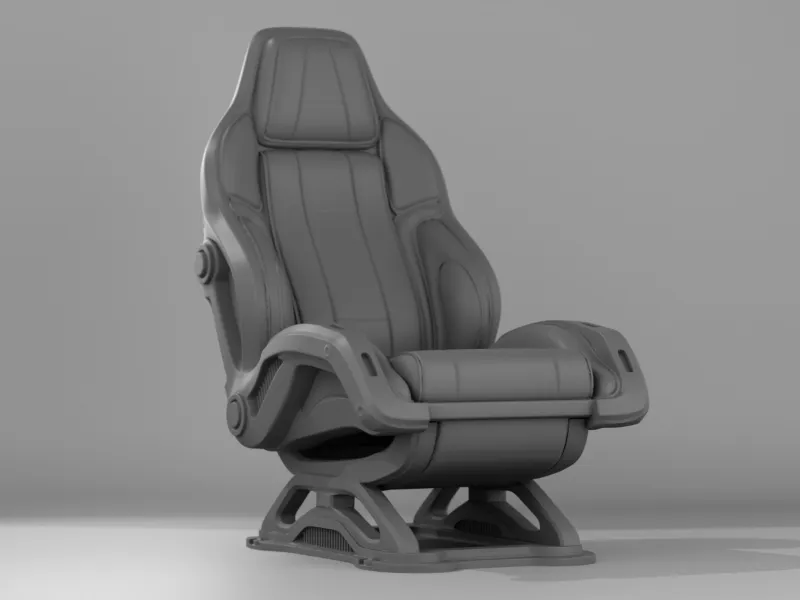 futuristic airplane seat