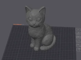 Cat garden statue