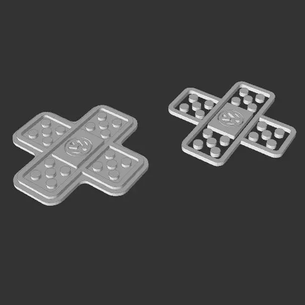 VW Volkswagen Sparadrap Plaster Cross car