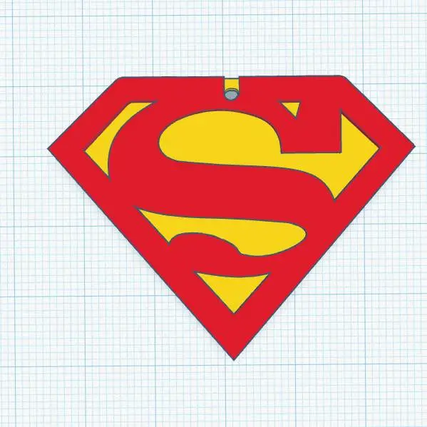 Superman Logolu Anahtarlık