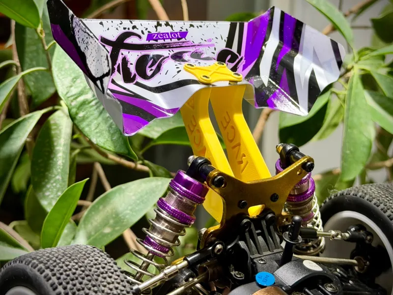 WLtoys XK 124018 RCバギー - カスタムハイクリアランスリアウィング