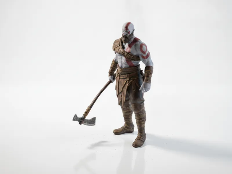 Figurine Kratos God of War imprimable en 3D