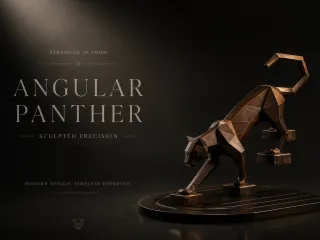 Angular Panther with Floating Stairs