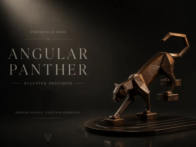 Angular Panther with Floating Stairs