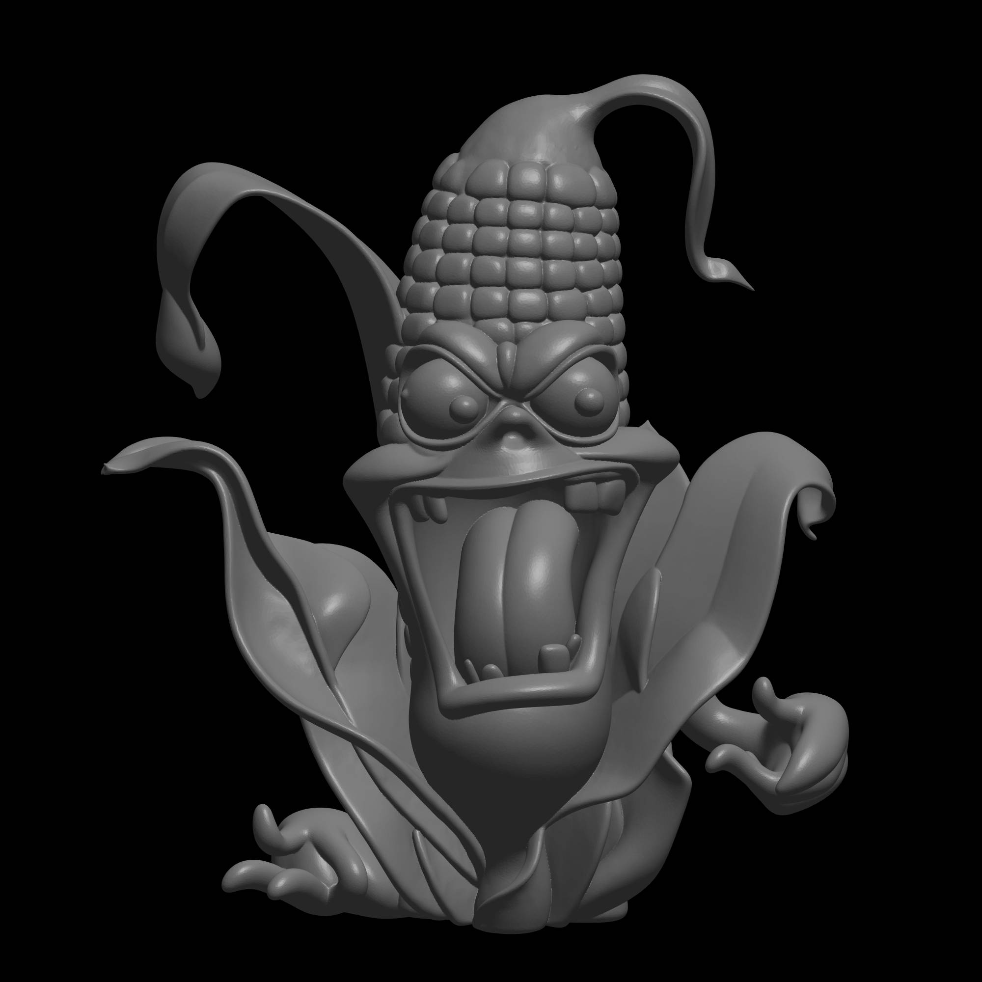 Sculptures & Artworks STL Download - monster corn figureby BiLeN MeSH SToRe