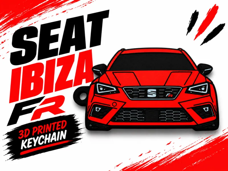 Брелок с 3D-печатью SEAT Ibiza FR