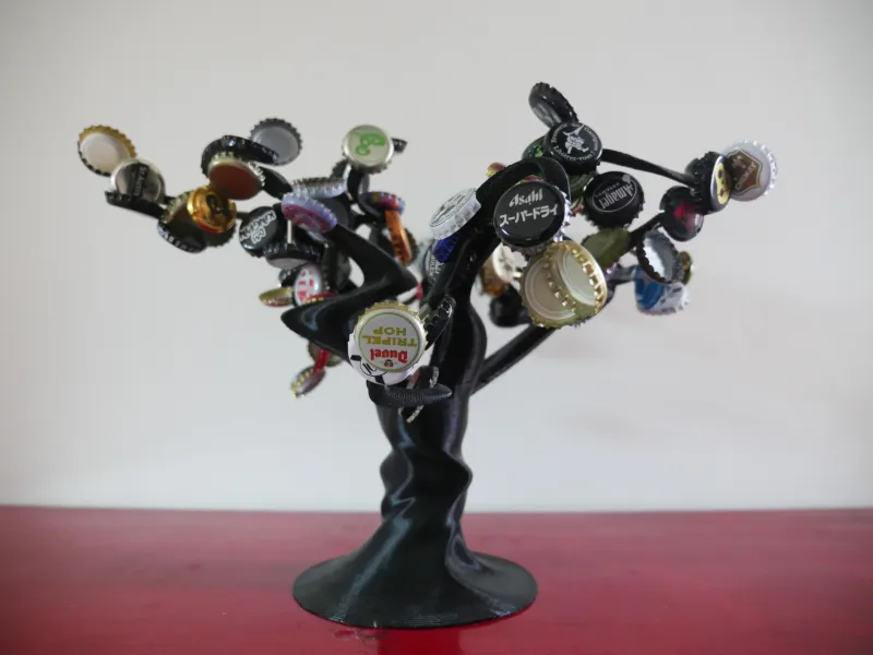 Magnetic Beer Cap Tree