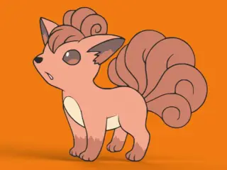 Vulpix Wall Art