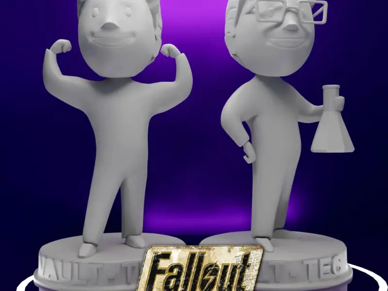 FALLOUT - BOBBLES DOUBLE PACK #1 Strength & Science FREE