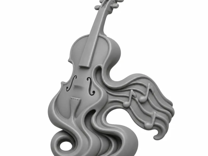 Melting violin