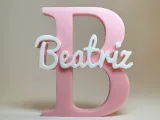 Placa de Nome 3D - Beatriz-0