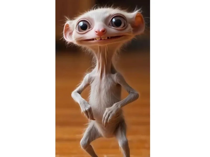 Cartoon Fantasy Primate Creature