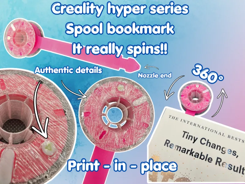 Marque-page et jouet anti-stress Bobine Creality Hyper Series