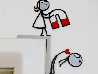 Magnetic love Door Corner Decor (Pause in the layer)