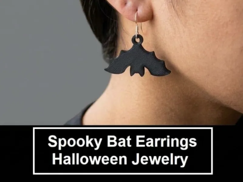 Gruselige Fledermausohrringe / Hallow-Schmuck