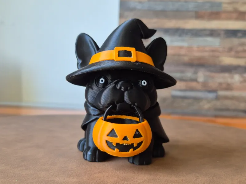Deco cute frenchie halloween color