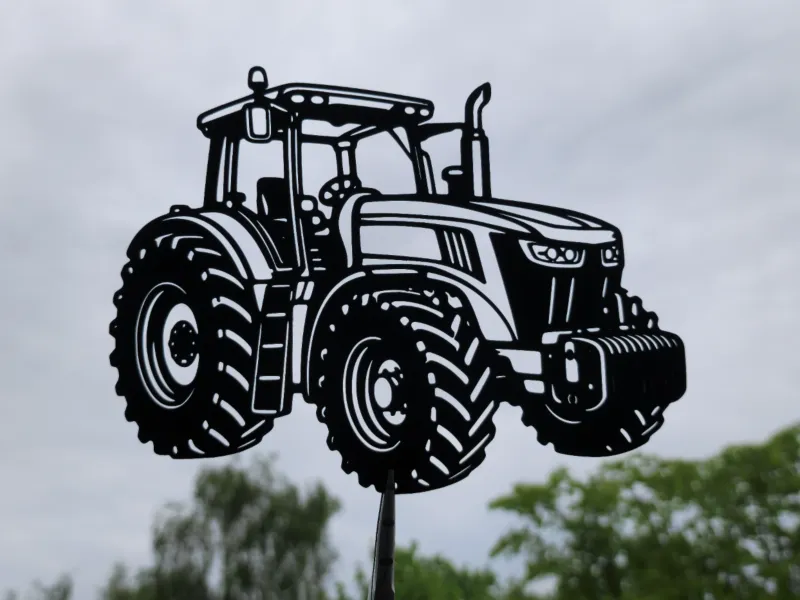 Modern Farm Tractor 2D Wall Art Decor
